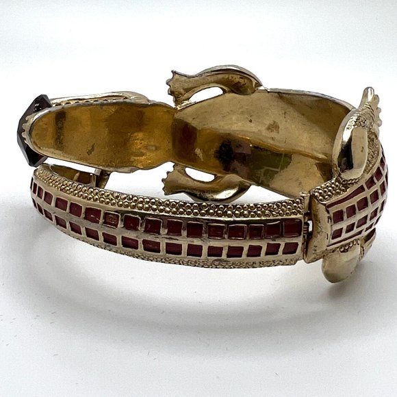 Kafin, New York Vintage Alligator Clamper Bracelet - Picture 7 of 7